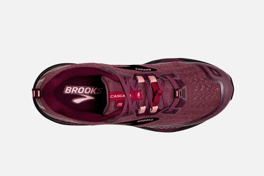 Brooks Cascadia 15 Trail Loopschoenen Dames - Bordeaux - 076518BKZ